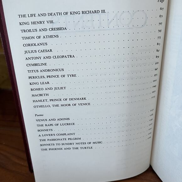 The Complete Works Of William Shakespeare Leather Bound Hardcover Book 2000 - Picture 10 of 15